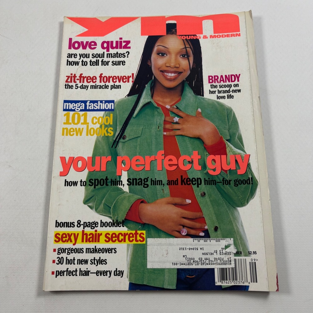 YM Young & Modern Magazine September 1996 Brandy Cover Vintage 90s Teen Fashion